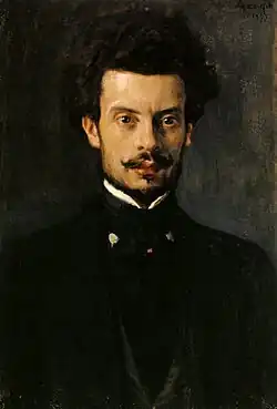 Худ. Альберт Эдельфельт. Портрет Жюльена Леклерка.