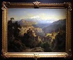 Горный пейзаж. 1852. Холст, масло. Галерея на площади Скала, Милан