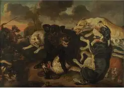 Охота на кабана, 1677, Государственный музей искусств, Копенгаген