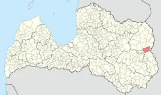 Карсавская волость на карте