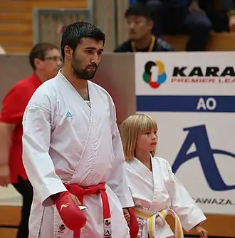 На этапе турнира Карате1 (2018)