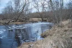 Река Кяру в деревне Кяндлику