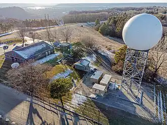 Радар NEXRAD возле Ла-Кросса, Висконсин