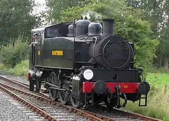 №65, сохранённый на исторической железной дороге Kent and East Sussex Railway
