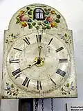 Часы в виде щитка с кукушкой, 1790-е годы.