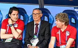 Слева направо: Махмуд Файез, Эктор Купер и Хосе Фантагуцци