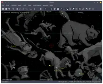 Скриншот программы KStars