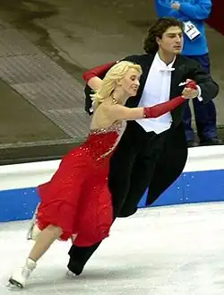 Виталий Новиков и Светлана Куликова на  чемпионате Европы по фигурному катанию 2005