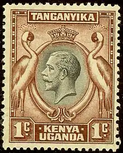 1935: «Серебряный юбилейный выпуск[англ.]». Марка Кении, Уганды и Танганьики