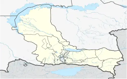 Казыбек бека на карте