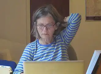 Кайса Оберг Линдстен в писательской резиденции Gunnarshus в Рейкьявике 17 сентября 2014 года.