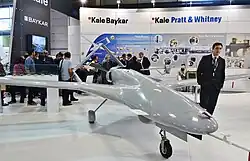 На стенде Baykar в 2015 году, выставка IDEF 2015
