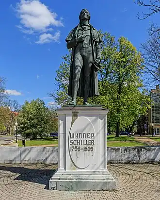 Памятник Шиллеру в Калининграде работы Станислава Кауэра