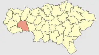 Калининский район на карте