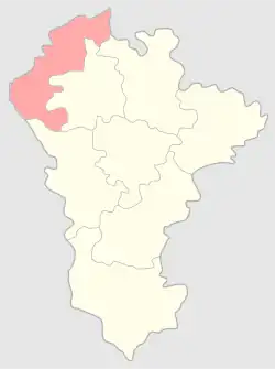 Слупецкий уезд на карте