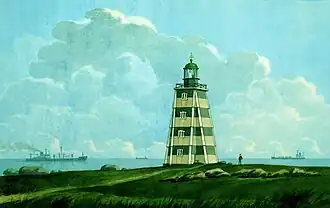 «Маяк Канинский. Мыс Канин Нос», Картина В. И. Овчинникова