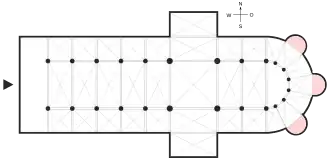 Схематический план церкви