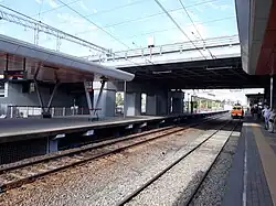 Вид в сторону Москвы на платформы