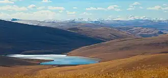 Вид с вершины на массив Таван-Богдо-Ула