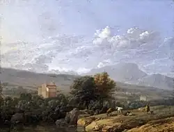 Южный пейзаж со скотом. Ок. 1660. Дерево, масло. Фицуильям музей, Кембридж, Великобритания