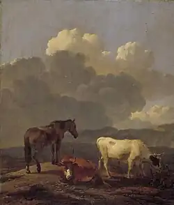 Итальянский пейзаж со скотом. Между 1637 и 1678. Дерево, масло. Маурицхёйс, Гаага