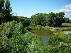 Вид на Каргалку с моста на шоссе Оренбург — Самара