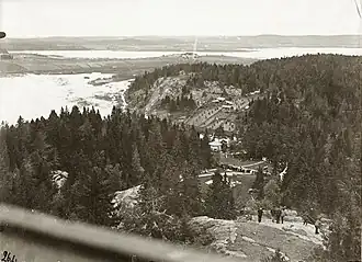 Вид на озеро с горы Kuhavuori, 1900-1929 гг.