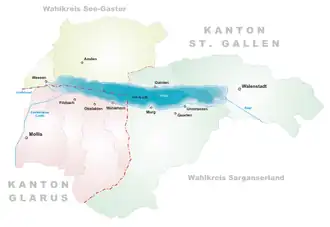 Карта озера Валензе