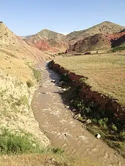 Катта-Урадарья в июне, выше кишлака Ганназа