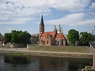 Костёл Витовта на берегу реки Неман