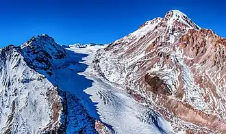 г. Казбек и ледник Гергети (25 декабря 2022 г.).