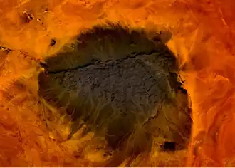 Вид горы из космоса