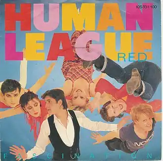 Обложка сингла The Human League «(Keep Feeling) Fascination» (1983)