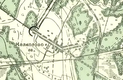 План деревни Келколово. 1941 год
