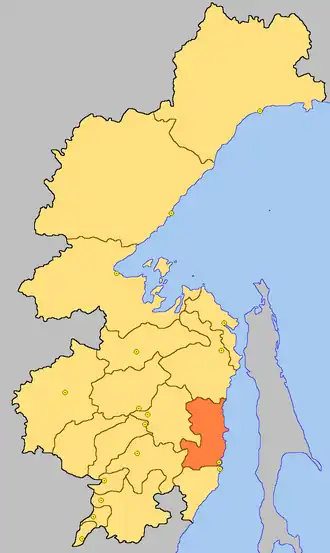 Ванинский район на карте