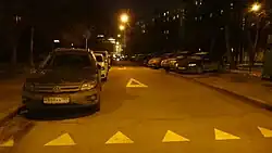 Выезд с Учебного переулка на Лужнецкий проезд