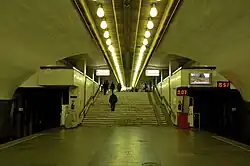 Лестница с платформы