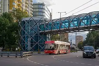 Первый в городе троллейбус с увеличенным автономным ходом