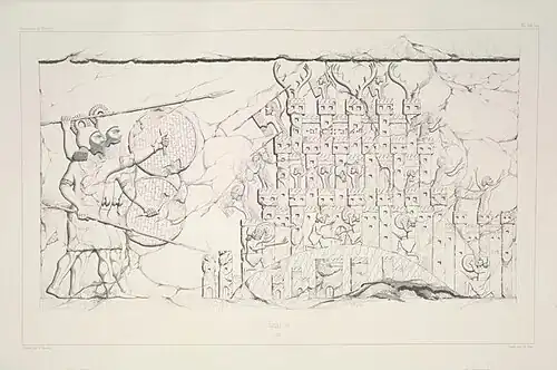 Сцена осады мидийского города (не выставлена в Лувре)