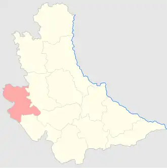 Бердичевский уезд на карте