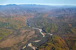 Долина реки Киевка осенью