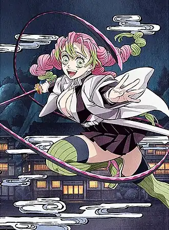 Обложка первого издания сюжетной арки «Деревня кузнецов» на Blu-ray с изображением любовного столпа Мицури Канродзи