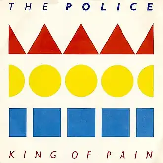 Обложка сингла The Police «King of Pain» (1984)