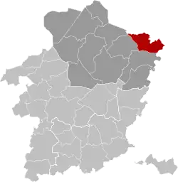 Расположение муниципалитета на карте провинции