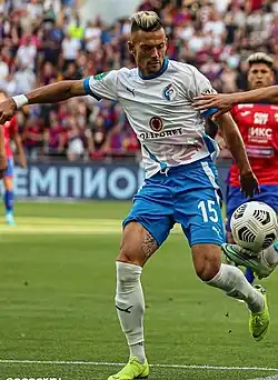 Суслов в составе «Факела» в 2022 г.