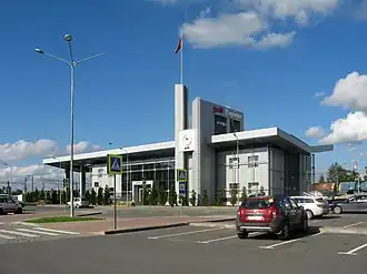 Новое здание вокзала, вид с привокзальной площади