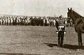 Командир 18-го гусарского Нежинского полка, полковник Л. П. Киселёв, г. Елец, 1909 год. Журнал «Вестник русской конницы».