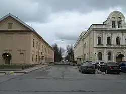 Вид от Большого Сампсониевского проспекта. Конец улицы до 2016 года