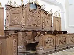 Скамьи хора. Церковь монастыря Шефтларн