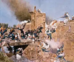 Штурм ворот Вайсенбурга (Висамбура), 1870 год.